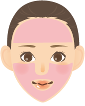顔の脱毛ヶ所